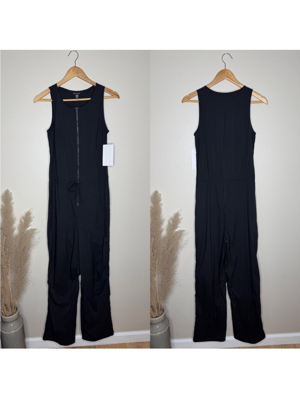 Athleta flex Black Jumpsuit small tall . Athletic material Will keep u dry. - Picture 4 of 11